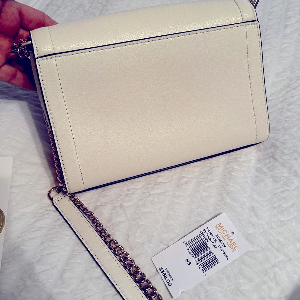 Michael Kors white Kinsley shoulder bag - Picture 14 of 14